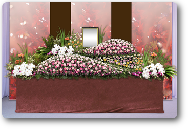 季節の花祭壇