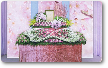 季節の花祭壇